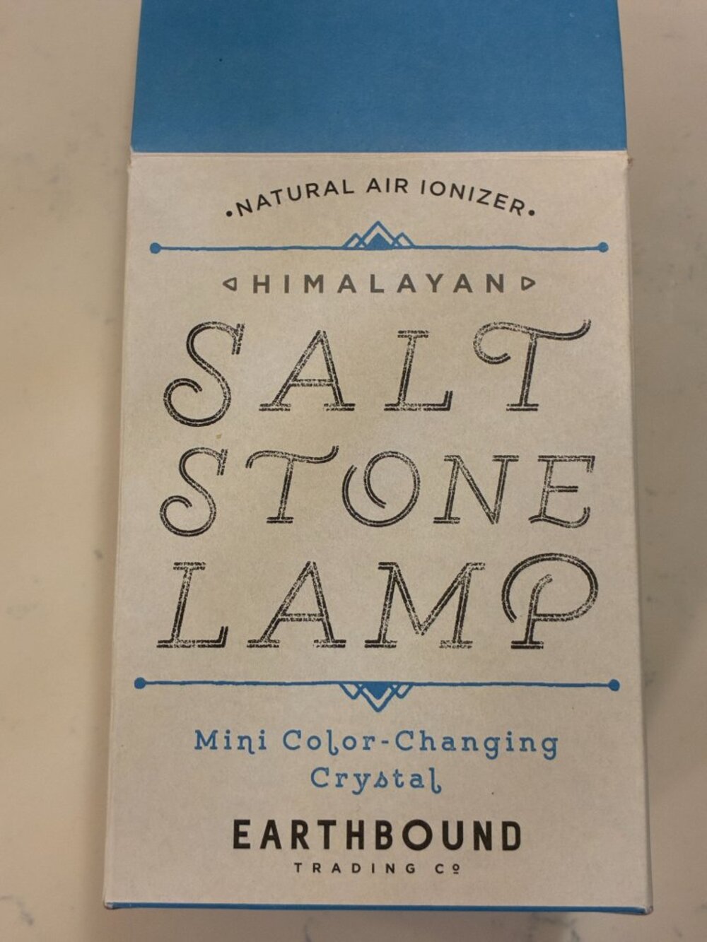 EARTHBOUND TRADING Himalayan Salt Stone Wood Base Color Changing Lamp 5.5" NWT - Picture 5 of 9
